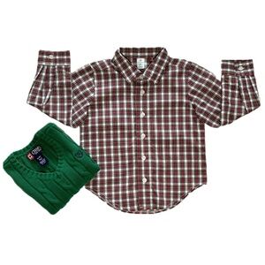 Chaps Vest & Shirt - Size 4T